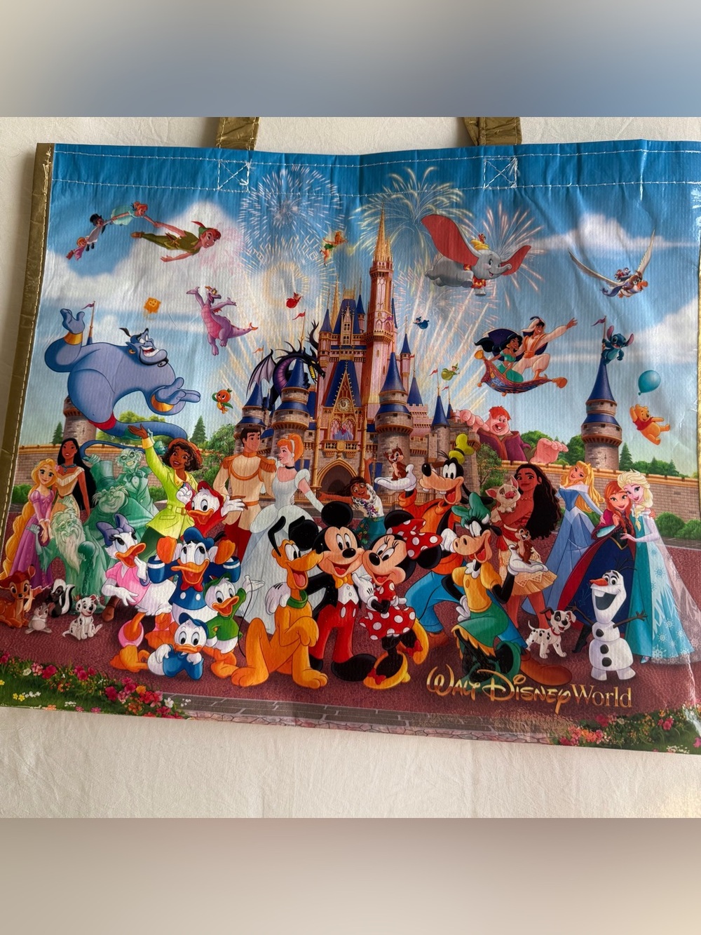 Walt Disney World 2026 Storybook Characters Reusable Large Tote Bag - Picture 4 of 7
